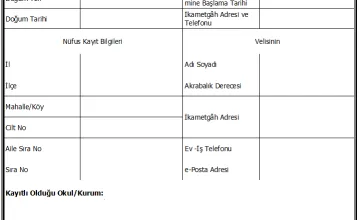 Öğrenci Staj Dosyası Örneği