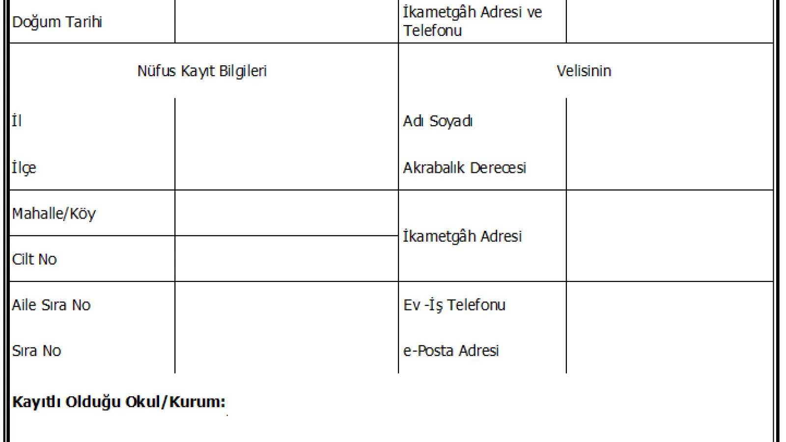 Öğrenci Staj Dosyası Örneği