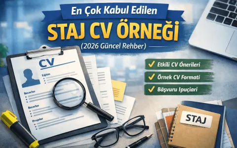 En Çok Kabul Edilen Staj CV Örneği (Detaylı Rehber)