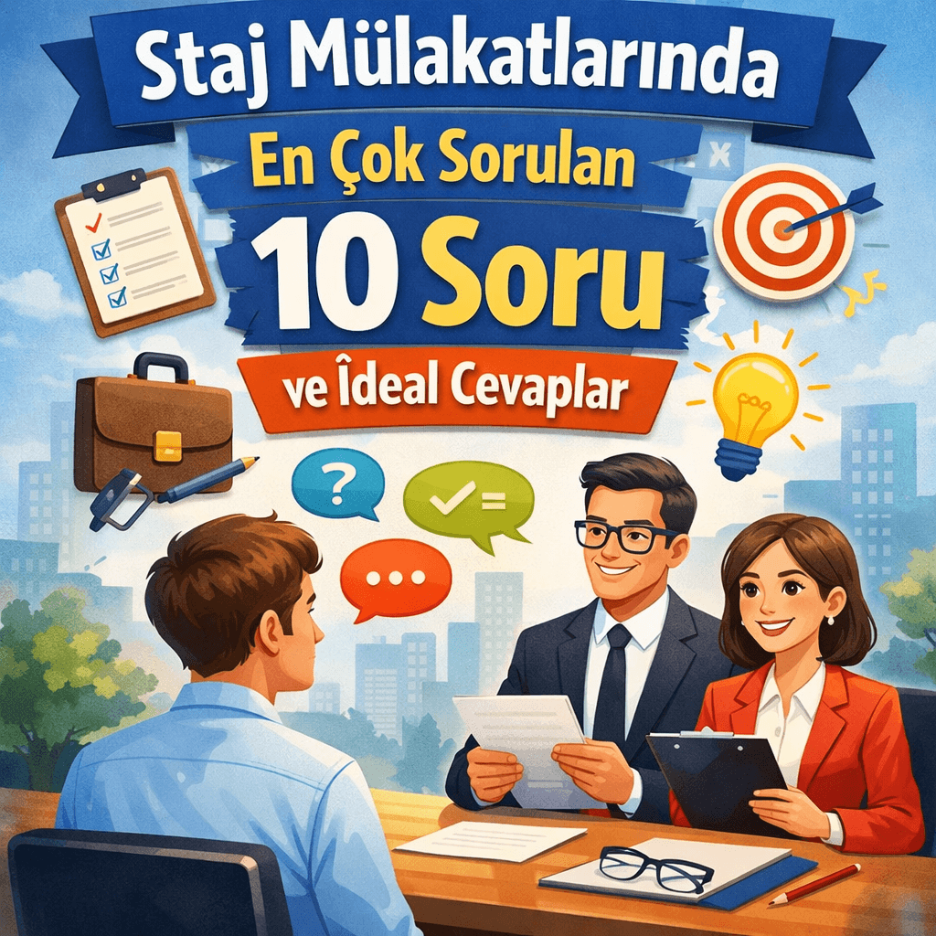 Staj Mülakatlarında En Çok Sorulan 10 Soru ve İdeal Cevaplar