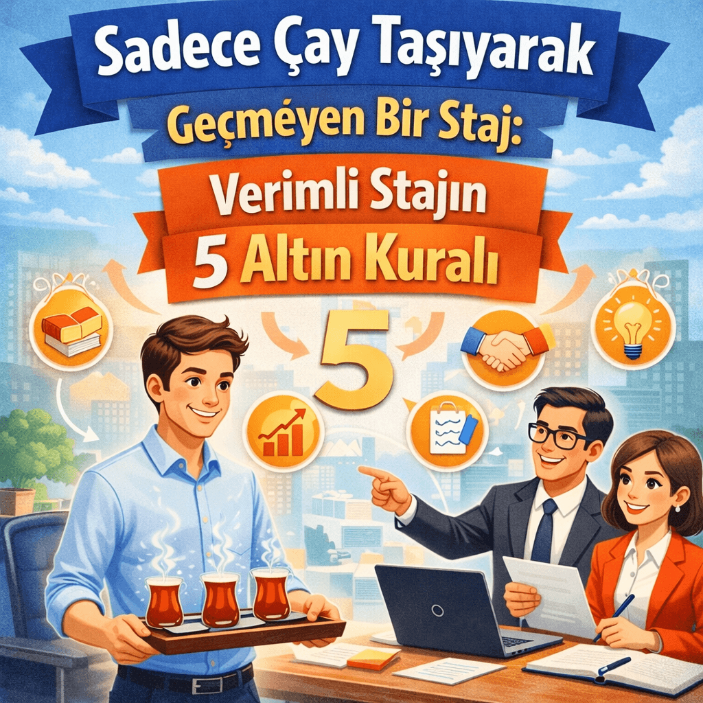 Sadece Çay Taşıyarak Geçmeyen Bir Staj: Verimli Stajın 5 Altın Kuralı